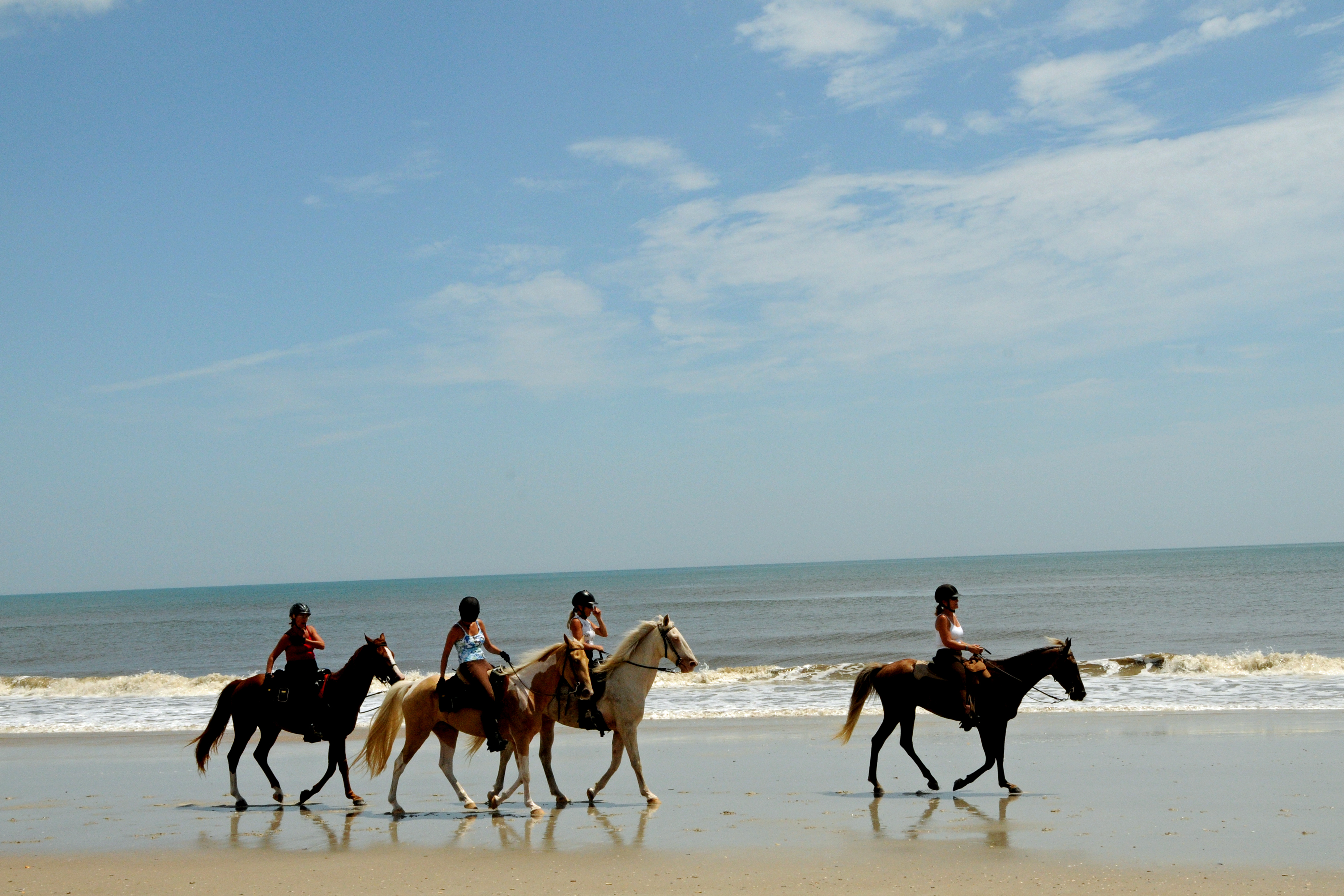 Horseback on Beach